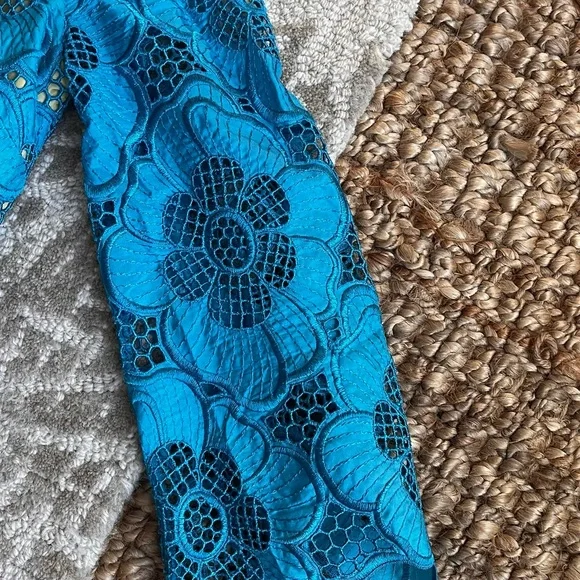 Lilly Pulitzer Blue Floral One-Shoulder Dress - Picture 4 of 7